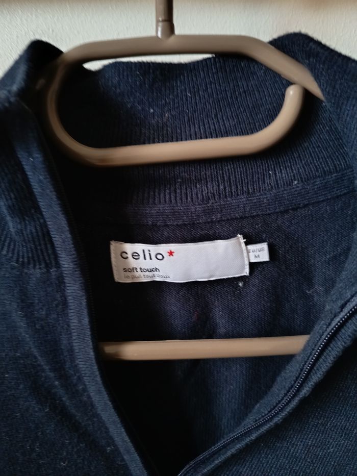 Pull homme bleu marine