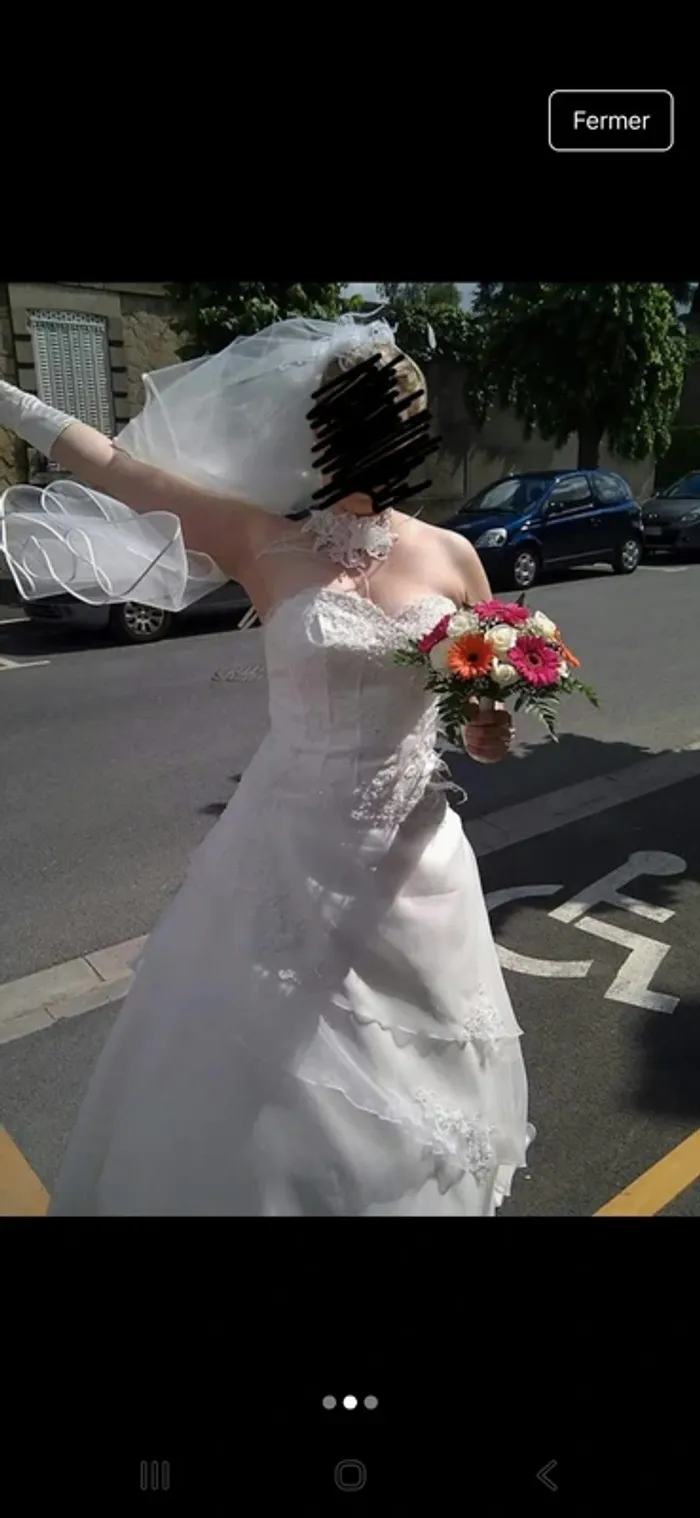 Robe mariée 46 et accessoires pronuptia - photo numéro 2
