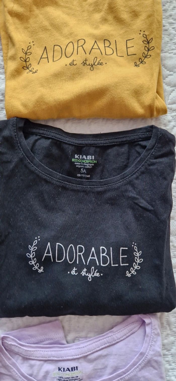 Lot de 13 t-shirts manches longues fille 5 ans - photo numéro 6