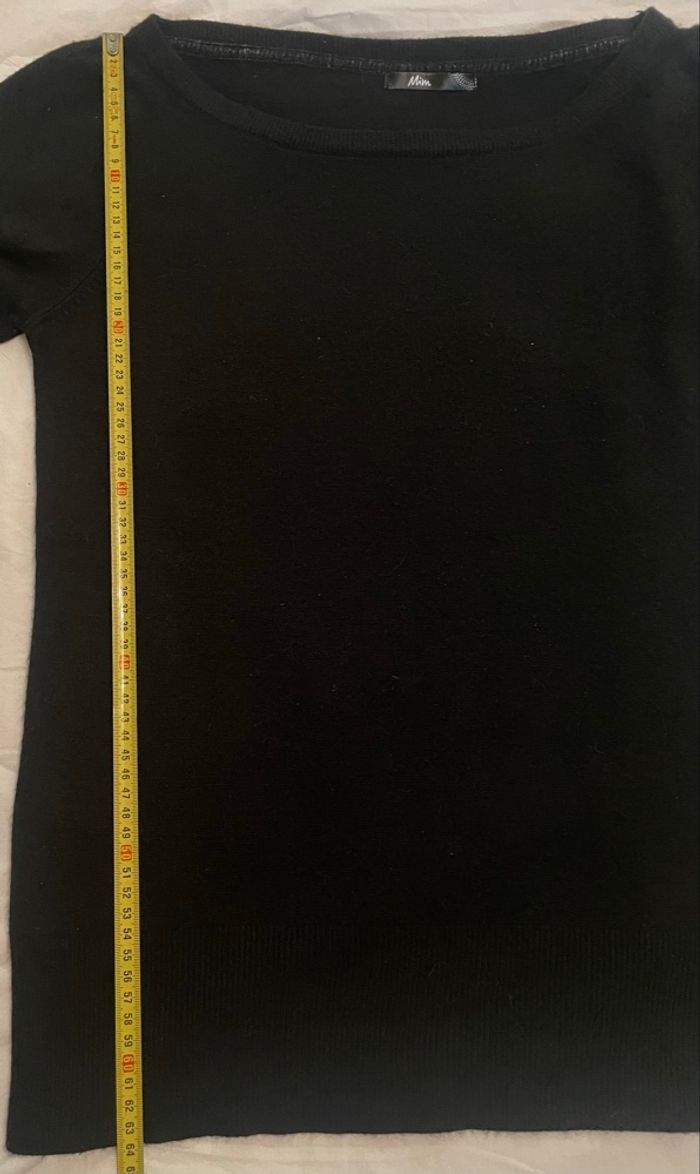 Pull noir »Mim »manches 3/4 - photo numéro 4