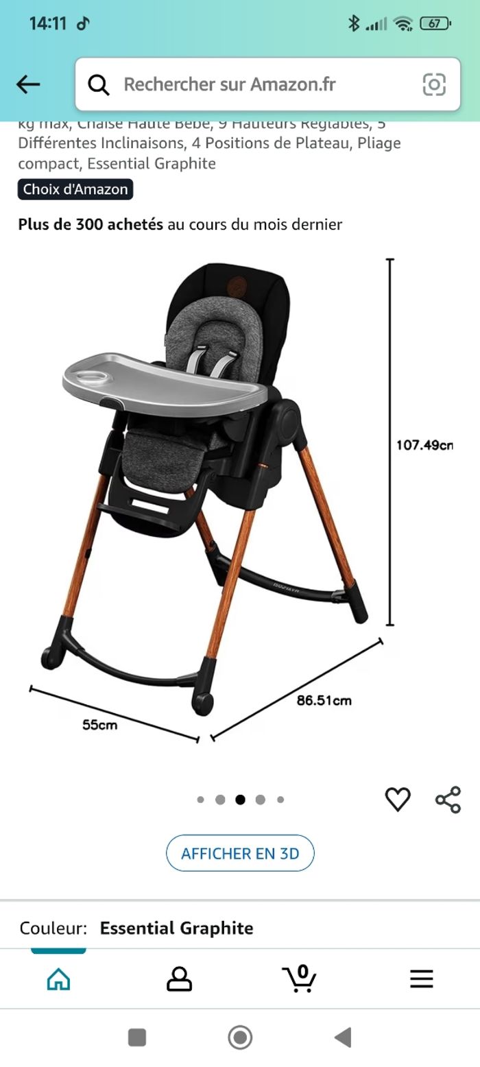 Chaise haute Maxi Cosi Minla - photo numéro 7