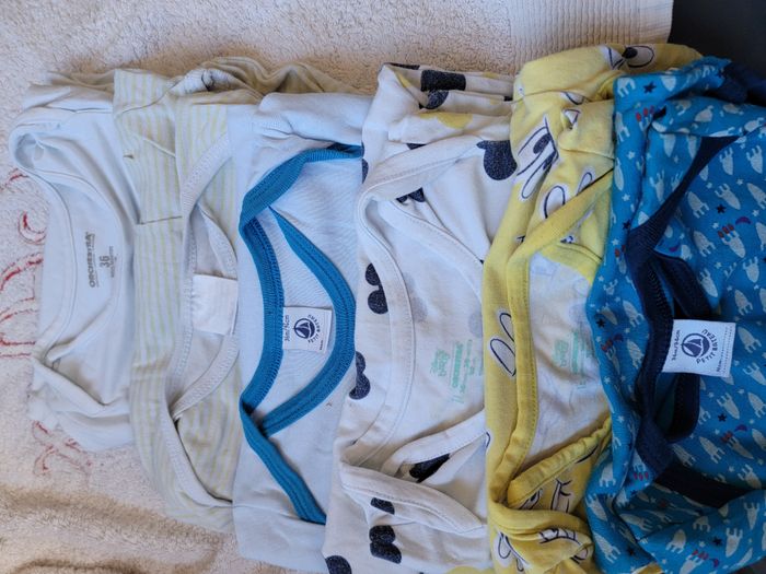 Lot de 6 bodies manches courtes 3 ans garçon - photo numéro 4