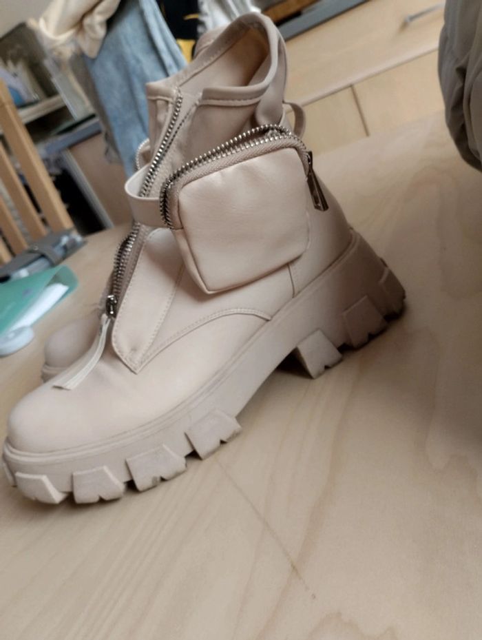Bottines beige taille 39 - photo numéro 4