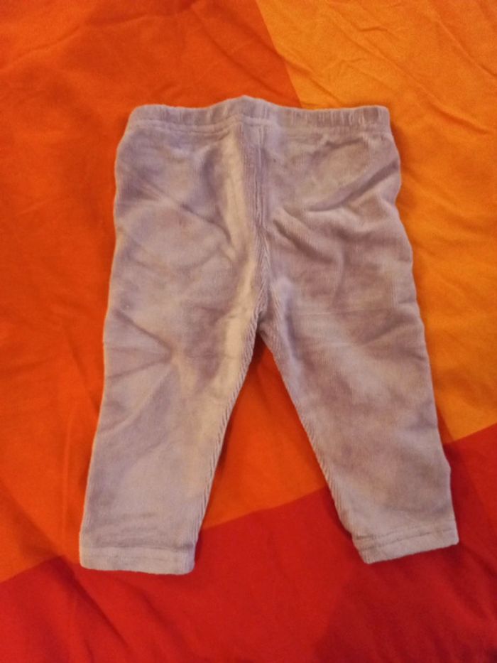 Joli bas mixte type velours doux gris souris 6 mois - photo numéro 2