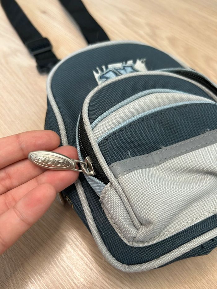 Sacoche DDP vintage bleu/gris - photo numéro 3