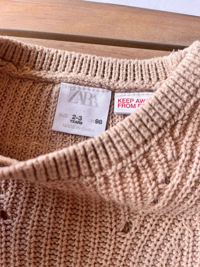 Pull bi matière Zara 3 ans - photo numéro 2