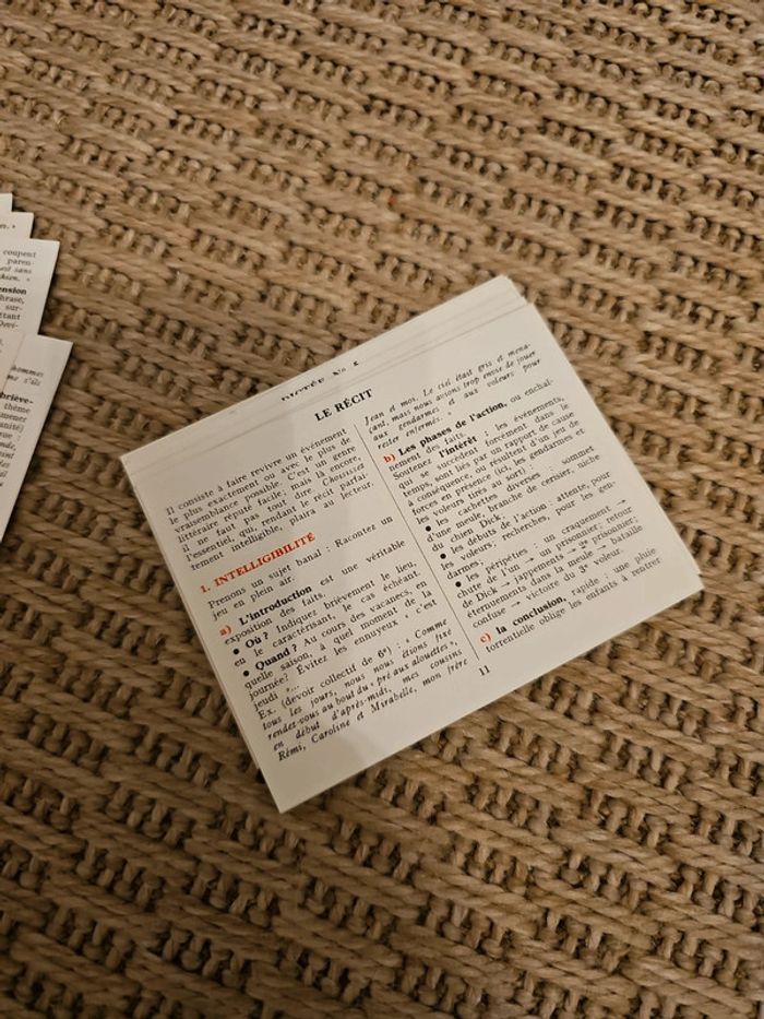 Memo fiches français troisième vintage - photo numéro 6