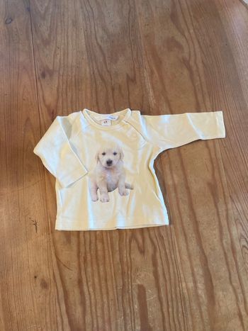 T-shirt manches longues chien H&M - 1 mois
