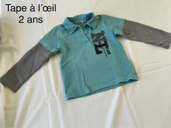 Polo manches longues tape à l’œil 2 ans