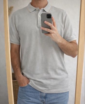 Polo Jules Slim Bleu Ciel