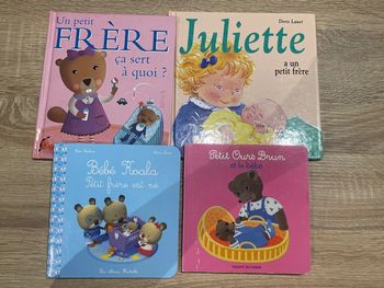 Livres (4) arrivée de bébé, petit frère