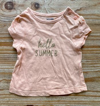 Tee-shirt été bébé fille 1 mois