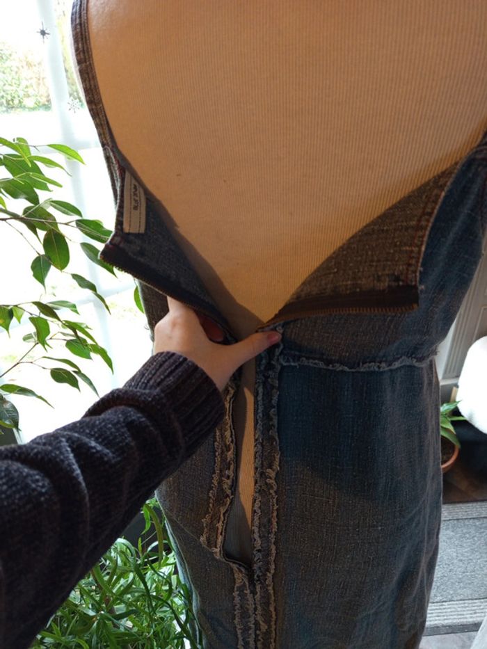 Robe jeans bretelles t40 - photo numéro 3