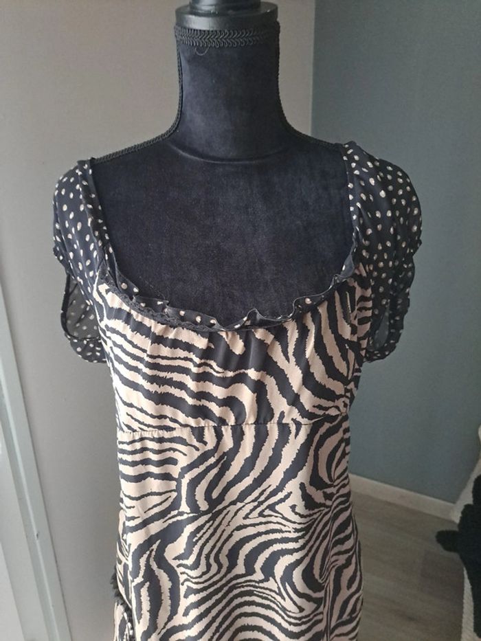 robe marron voile - photo numéro 6
