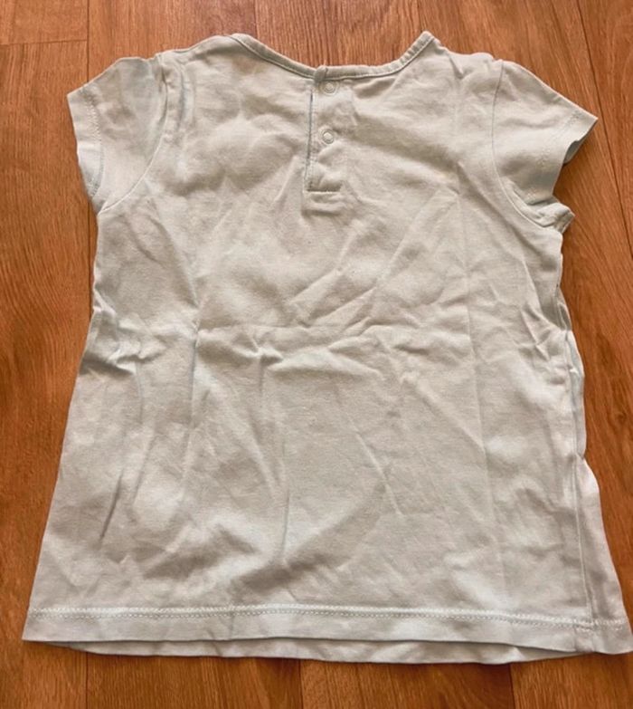 T-shirt turquoise fille 18M - photo numéro 2