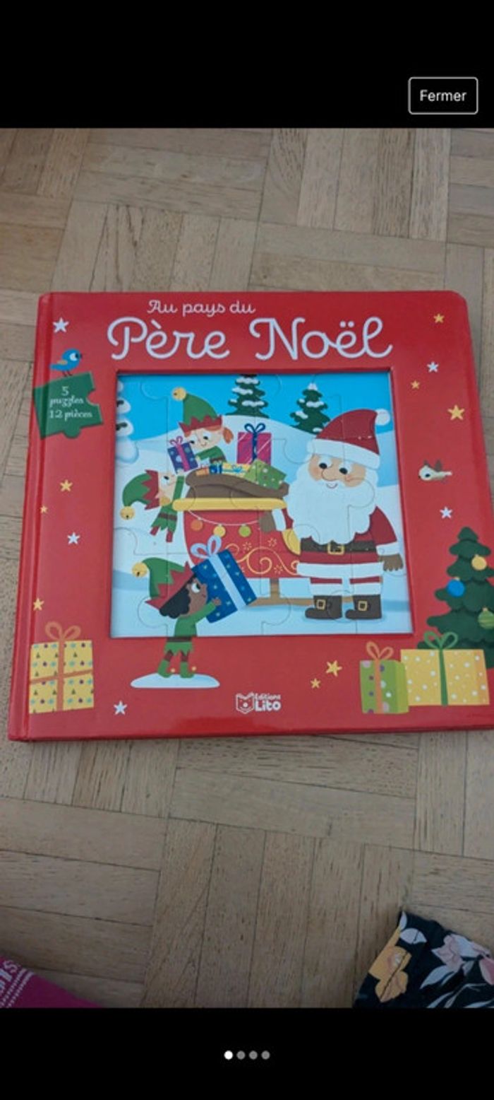 Livre puzzle noël