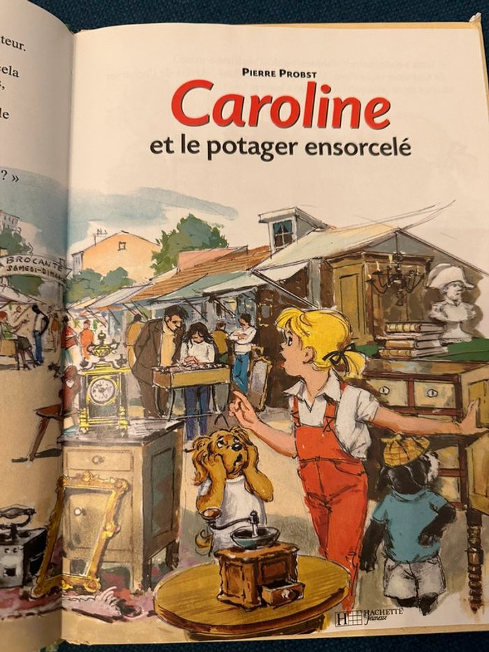 Livre vintage Caroline et le jardin potager ensorcelé Pierre Probst Hachette album - photo numéro 6