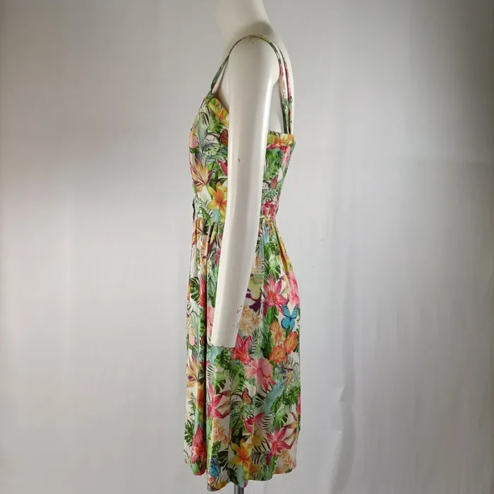 Robe fleurie à bretelles - EDC by Esprit -Taille 34 A1214 - photo numéro 2