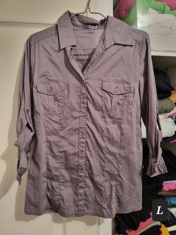 Chemise (violet), L / 40 / 12