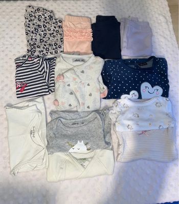 Lot habits fille 6 mois