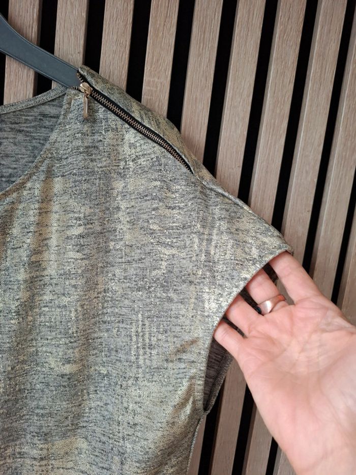 Blouse haut doré Promod T 38 - photo numéro 4