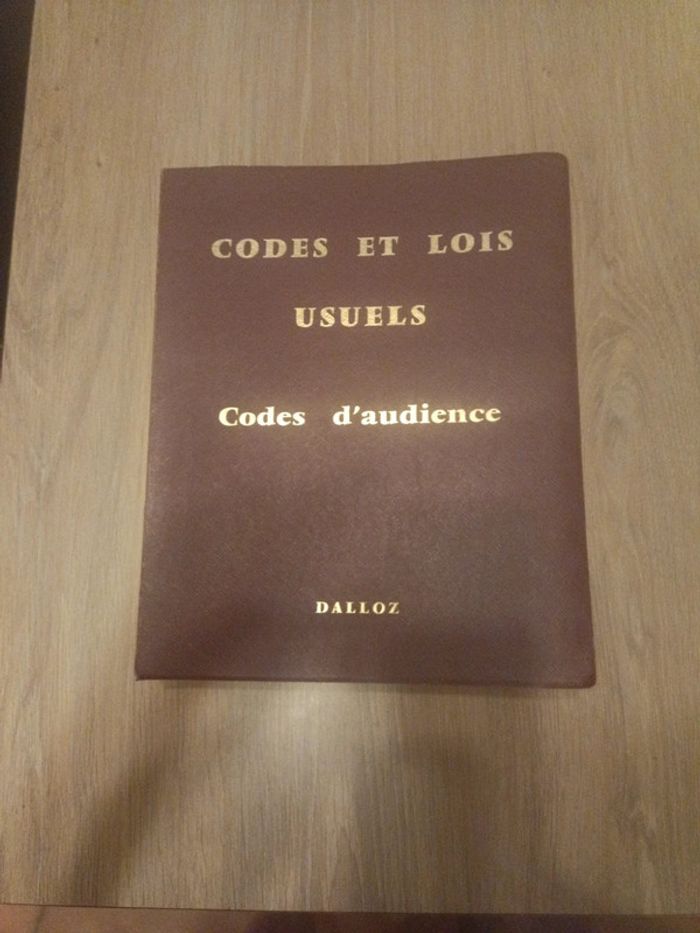 Codes et lois usuels Codes d'audience