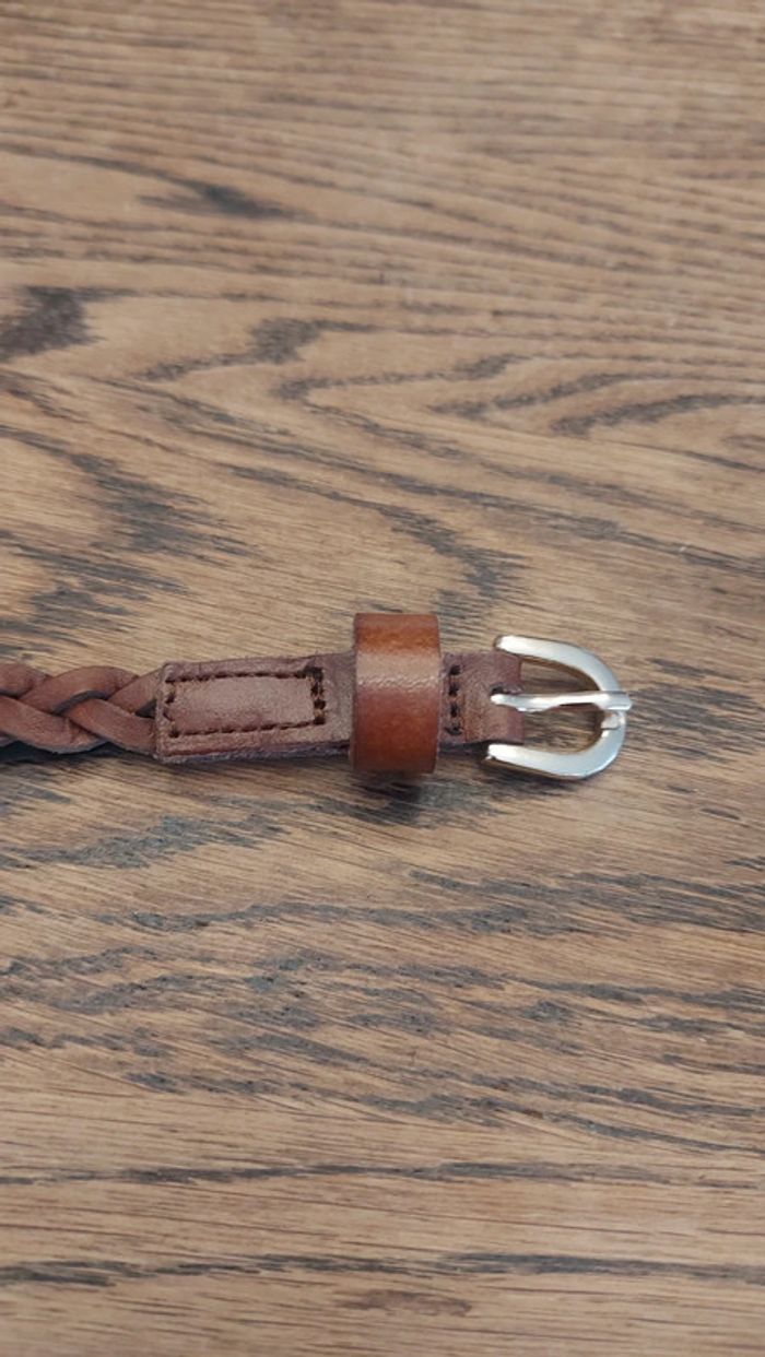 Ceinture tressée en cuir Marron H&M de - photo numéro 19