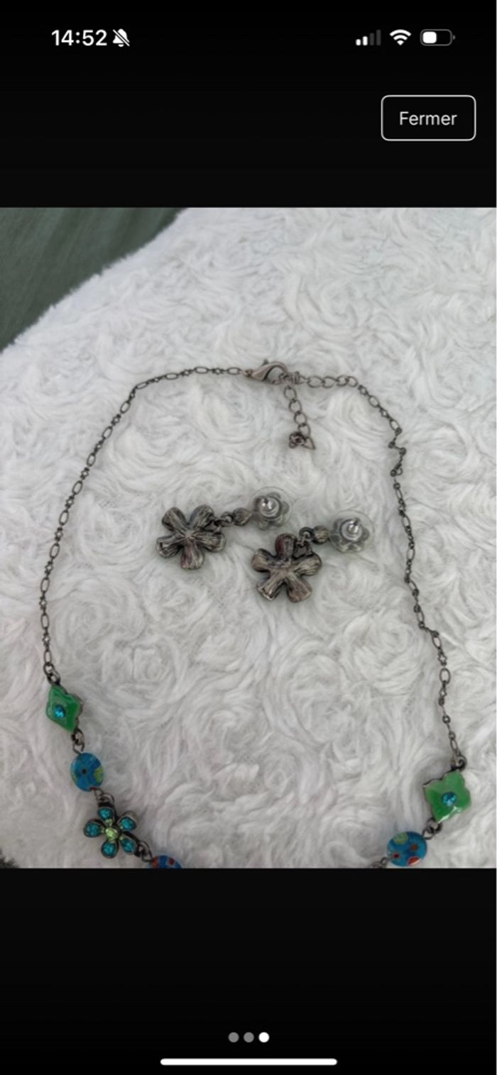 Ensemble collier et boucles d’oreilles - photo numéro 2