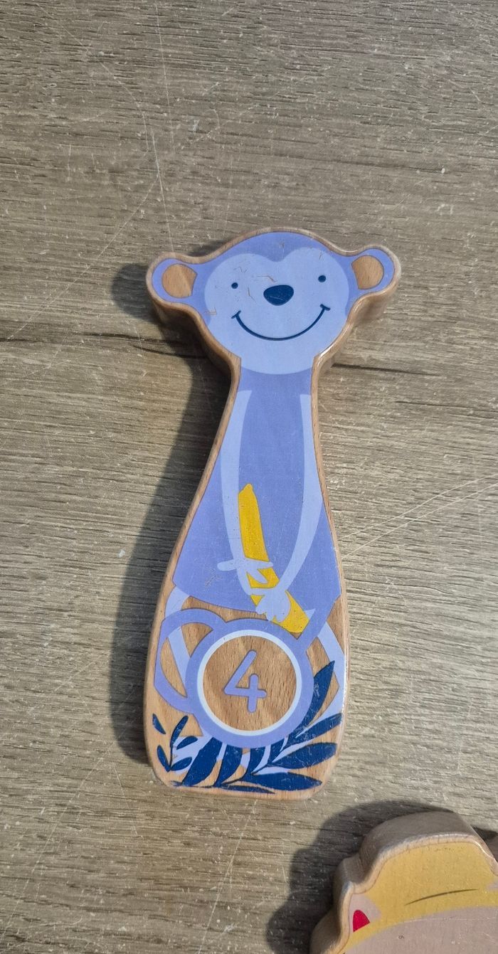 Jeu de quilles en bois animaux - photo numéro 6