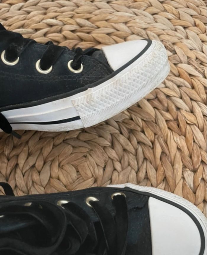 Converse velours - Taille 37 - peu portées - photo numéro 3