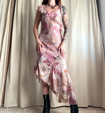 Sublime robe féerique asymétrique volants Coquette Fairycore vintage y2k - Taille S