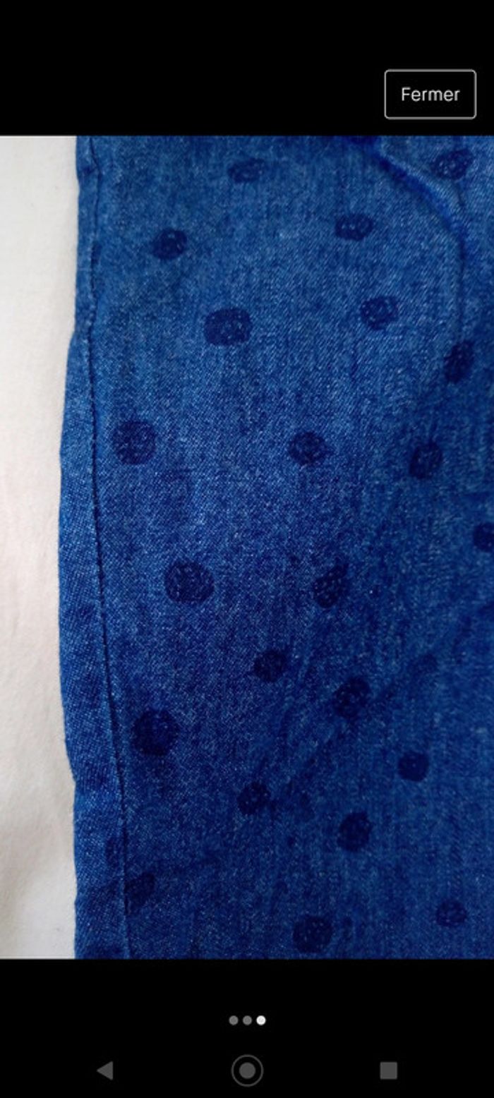 Pantalon simili jean à pois La redoute - photo numéro 3