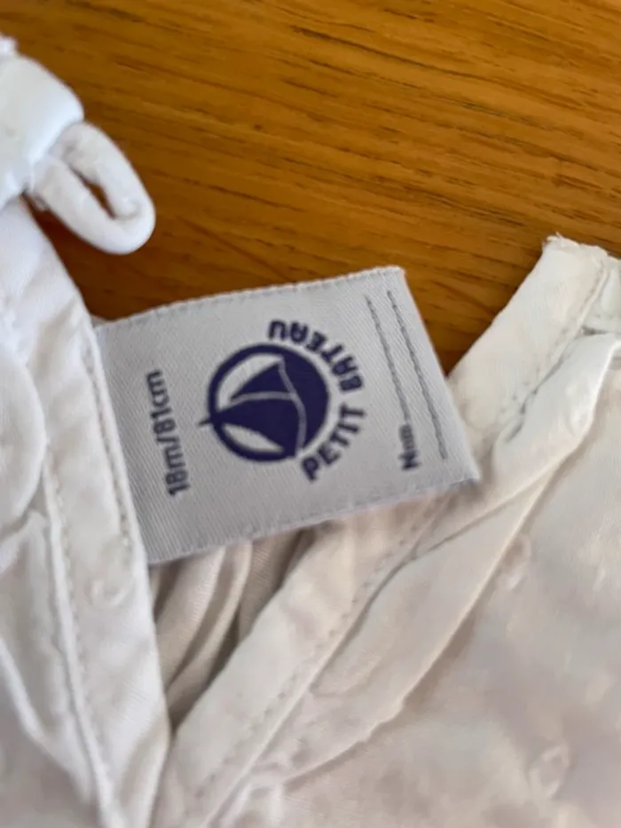 Combinaison short coton petit bateau 18 mois - photo numéro 3