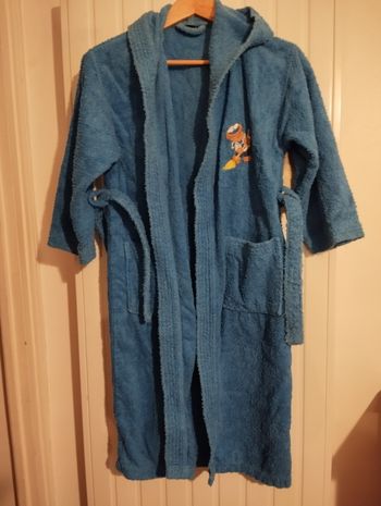 Peignoir de bain en éponge avec capuche