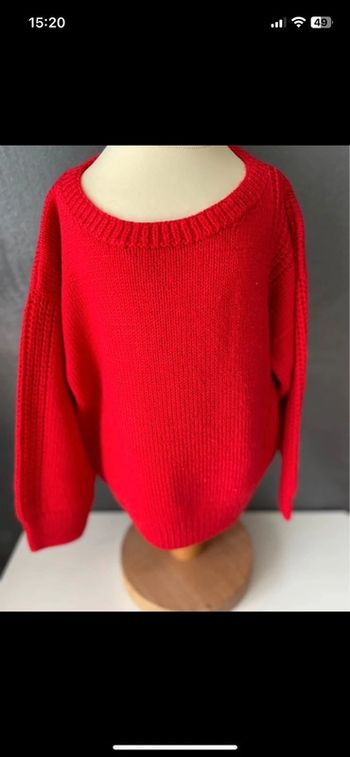 Pull rouge enfant
