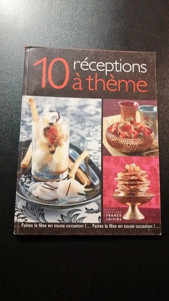 Livre 10 réceptions à thème