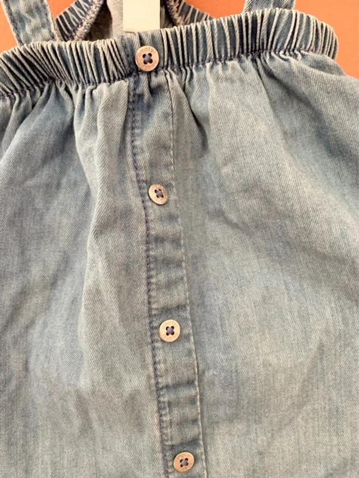 👗 Jupe salopette en jean Obaïbi – 6 mois (68 cm) - photo numéro 2