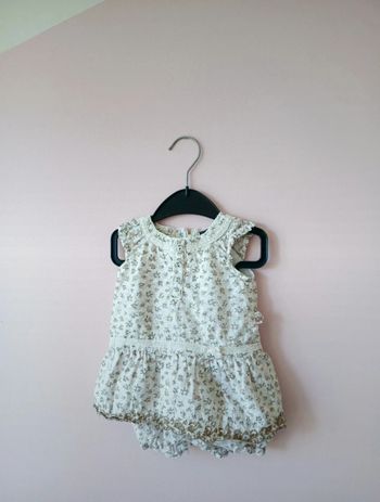 Robe et bloomer assorti bébé fille