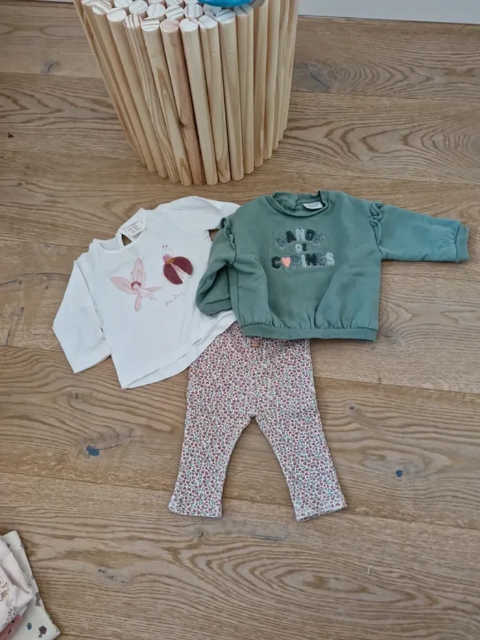 Lot de vetement bebe fille hiver taille 6 mois🌻 - photo numéro 3