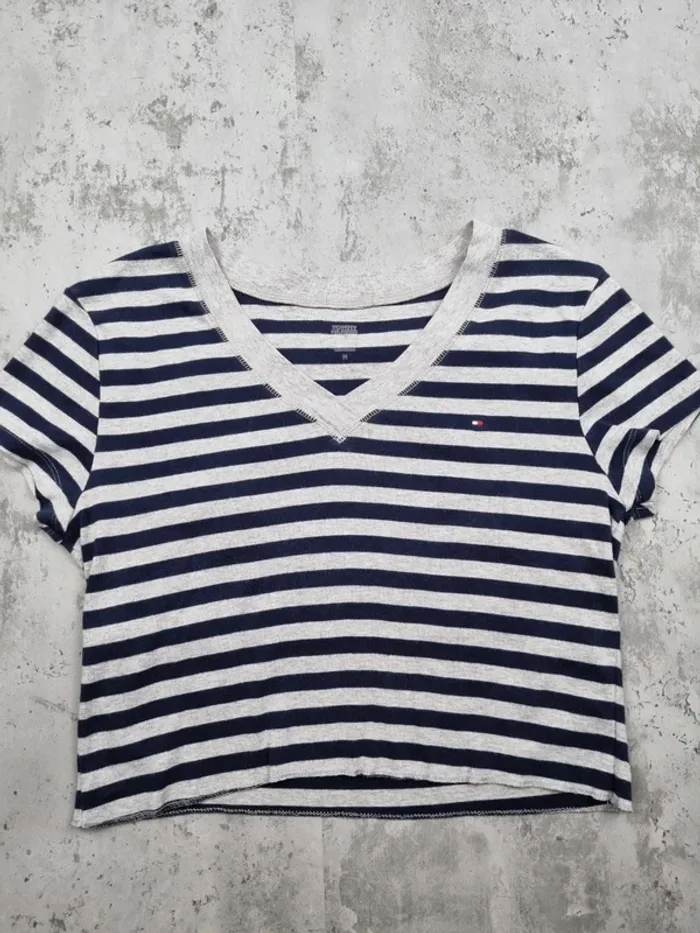 Crop top rayé Tommy Hilfiger – Taille M/38 Femmes - photo numéro 3
