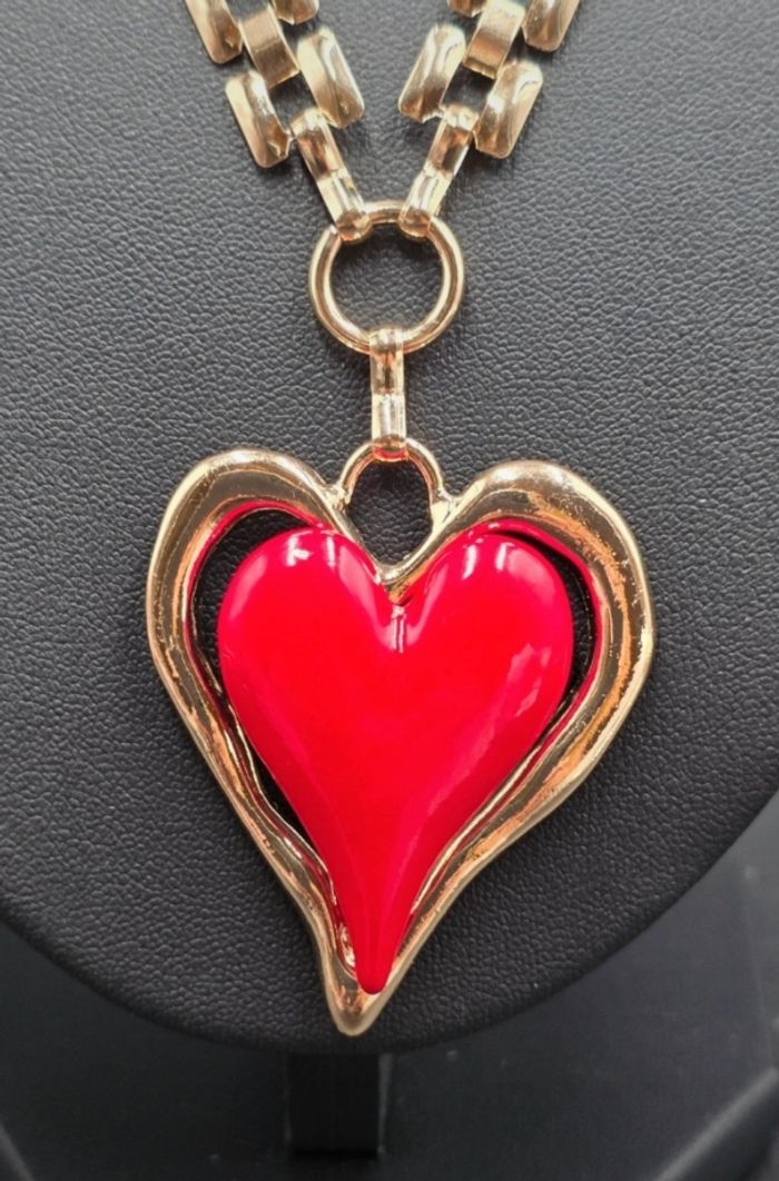 Collier double chaîne Coeur Neuf - photo numéro 4