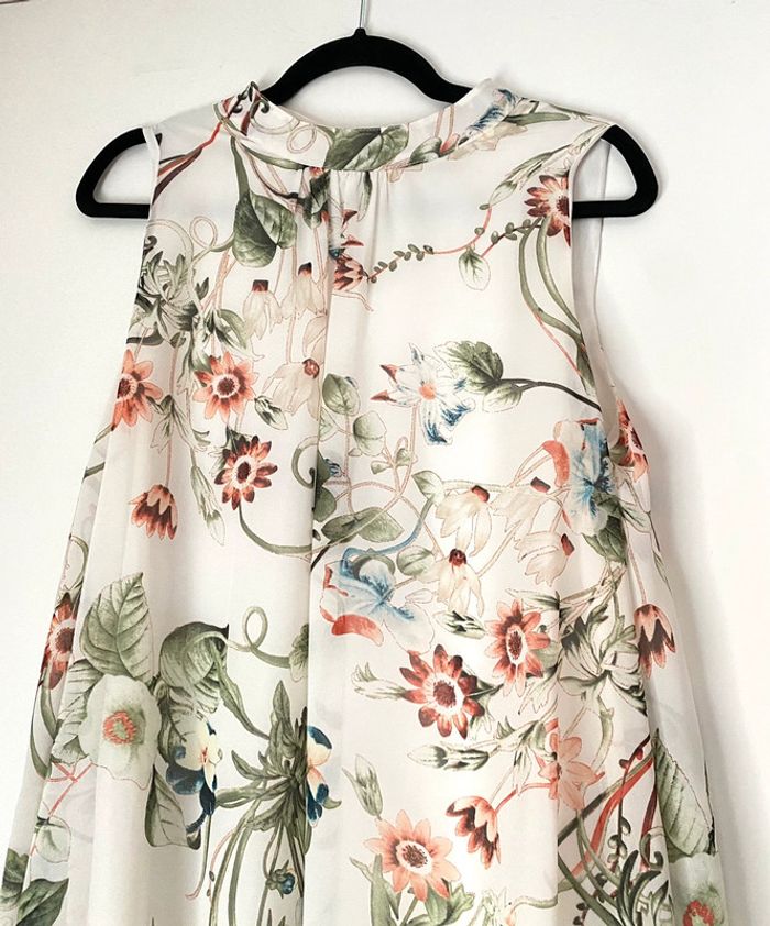 Robe Sans Manches Chic Imprimée Fleurs Taille M - photo numéro 5