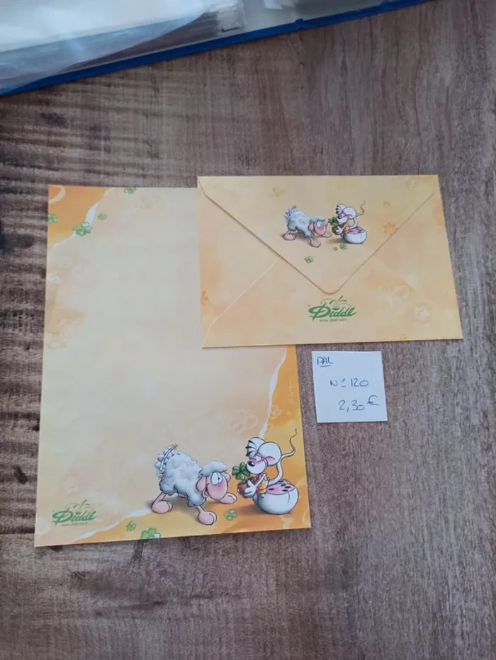 Papier à lettre Diddl 120 2,30€