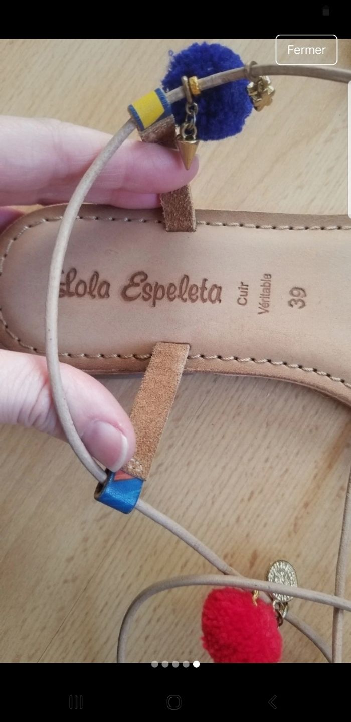 Sandales Lola Espeleta 39 - photo numéro 5