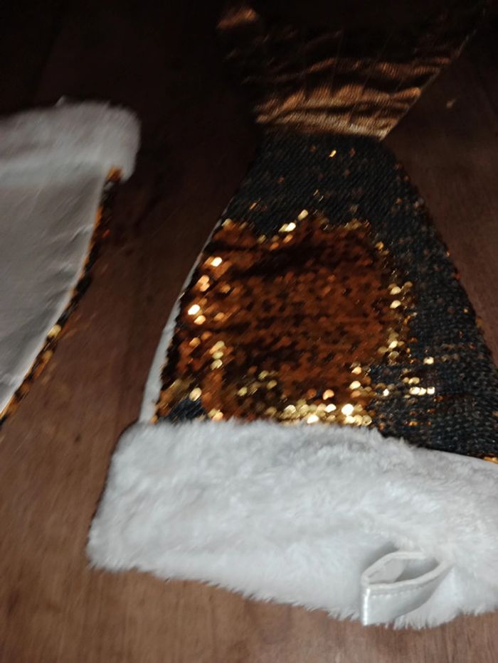 Chaussette de Noël sirène doré - photo numéro 2