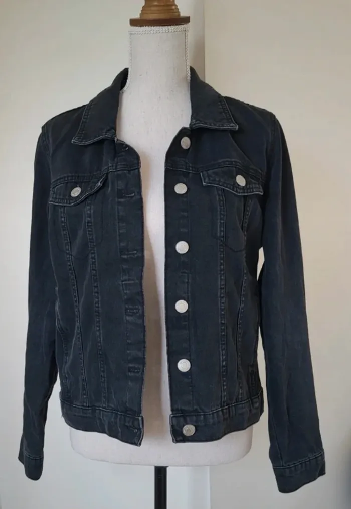 Veste en jean noire Gémo Taille M ou 38