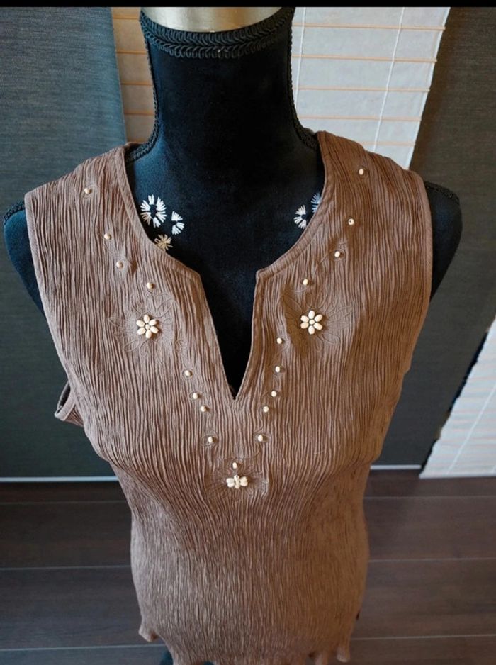 Débardeur brun - photo numéro 2