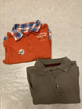Lot de 2 polos manches longues – Taille 24 mois