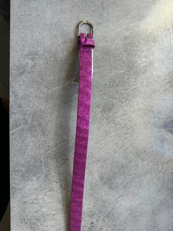 Ceinture fille violette pailletée
