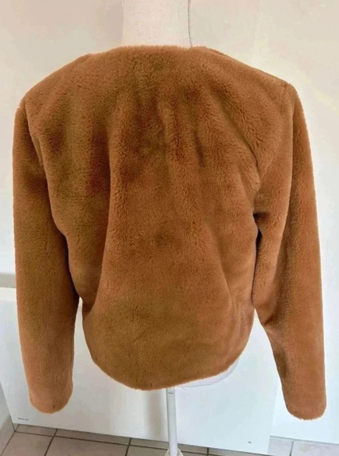 Veste marron moumoute - photo numéro 2